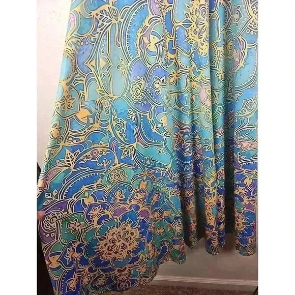 Noracora Halter Neck Paisley Print Sleeveless Maxi Day Dress Womens Size Large - Picture 3 of 6